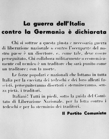 Italian resistance movement