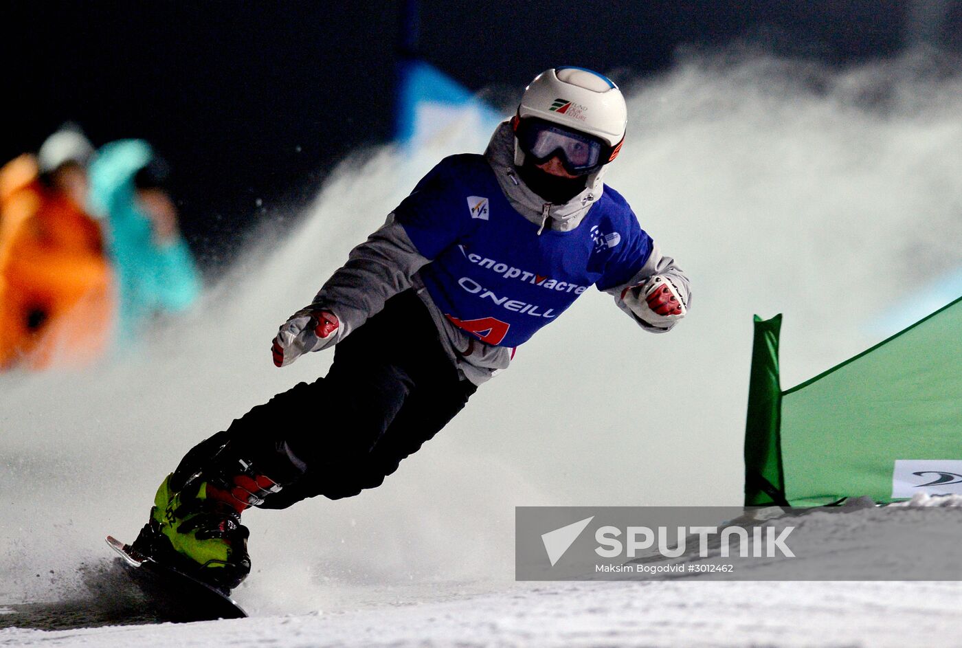 Russian snowboarding championships. Parallel giant slalom
