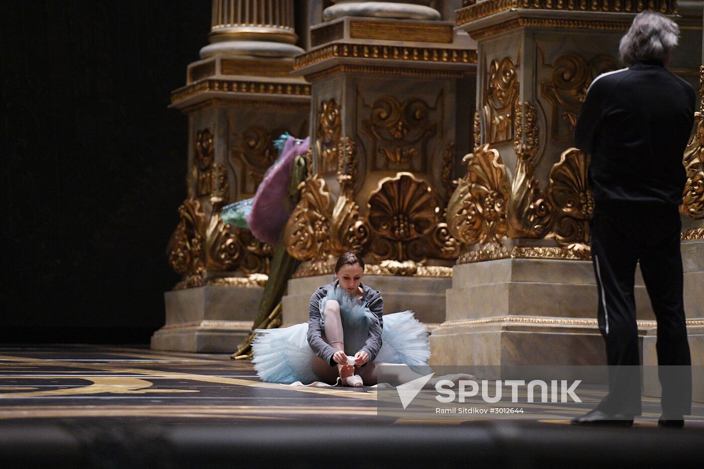 Bolshoi Theater prima ballerina Svetlana Zakharova's rehearsal