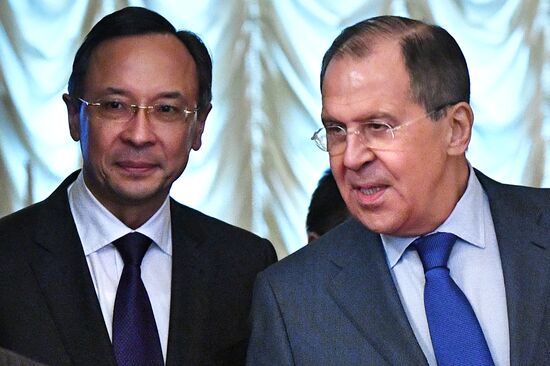 Meeting of foreign ministers of Russia and Kazakhstan, Sergei Lavrov and Kairat Abdrakhmanov