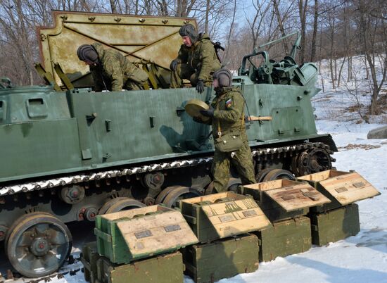 Pacific Fleet's detached combat engineers battalion exercises