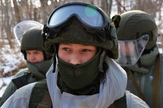 Pacific Fleet's detached combat engineers battalion exercises