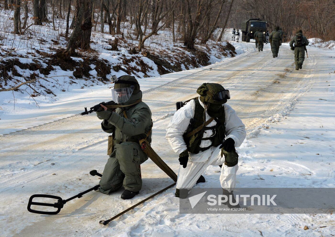 Pacific Fleet's detached combat engineers battalion exercises
