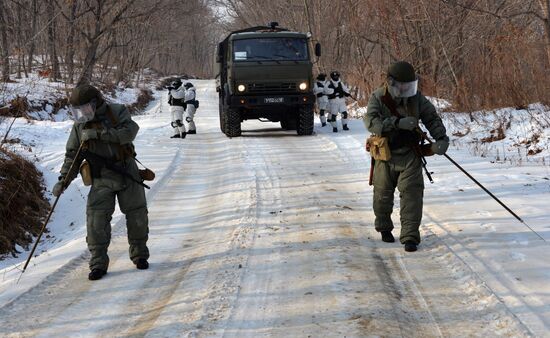 Pacific Fleet's detached combat engineers battalion exercises