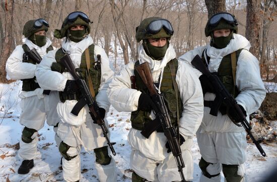 Pacific Fleet's detached combat engineers battalion exercises