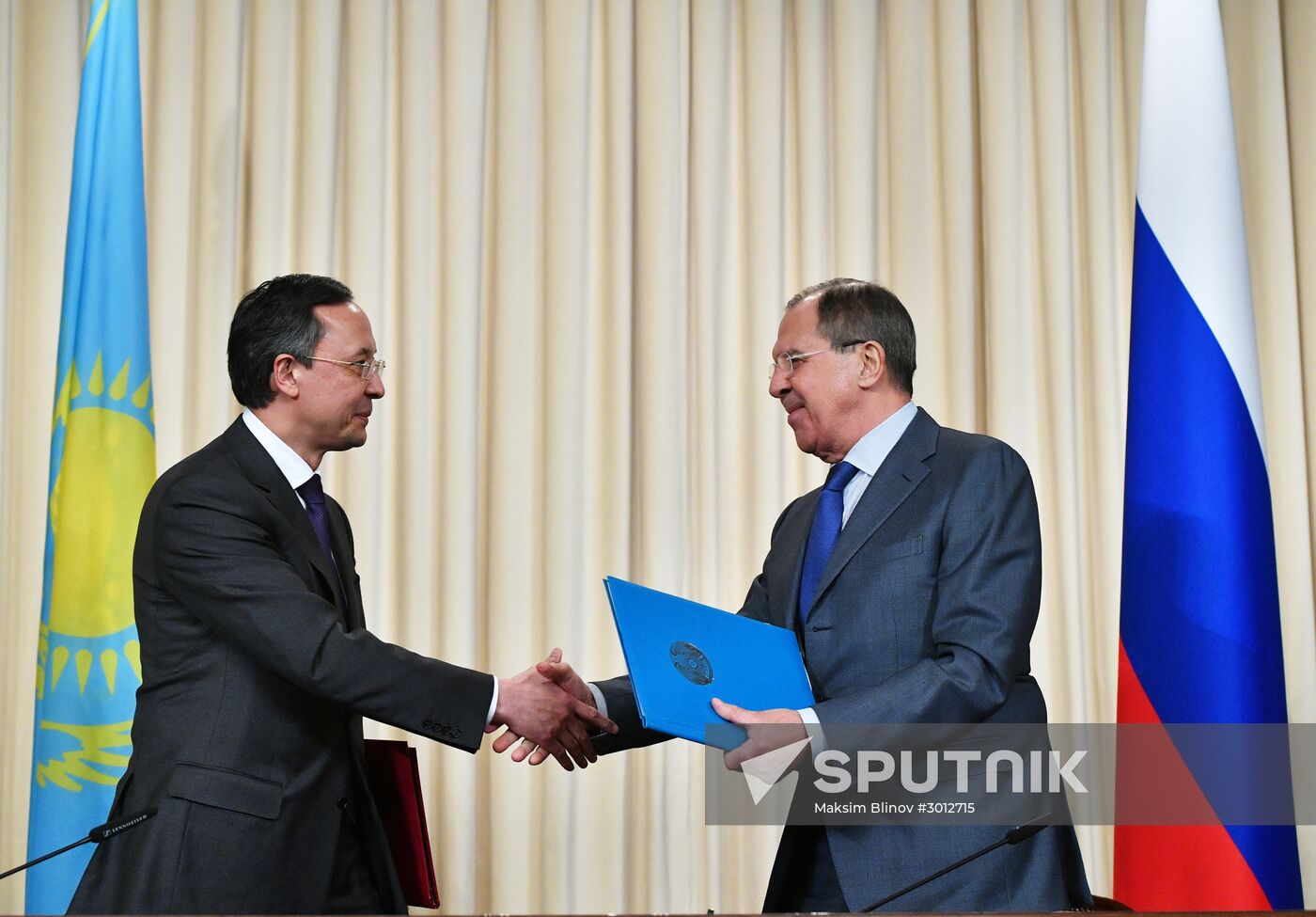 Meeting of foreign ministers of Russia and Kazakhstan, Sergei Lavrov and Kairat Abdrakhmanov