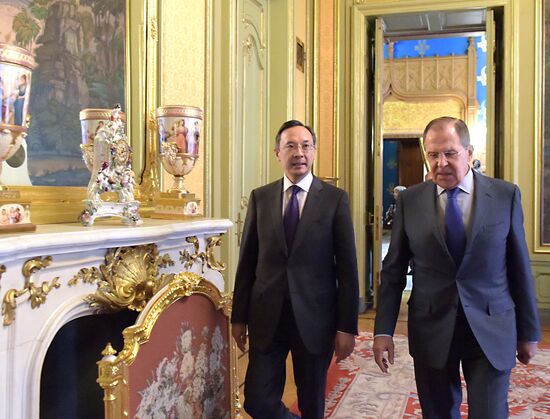 Meeting of foreign ministers of Russia and Kazakhstan, Sergei Lavrov and Kairat Abdrakhmanov