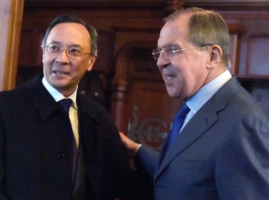 Meeting of foreign ministers of Russia and Kazakhstan, Sergei Lavrov and Kairat Abdrakhmanov