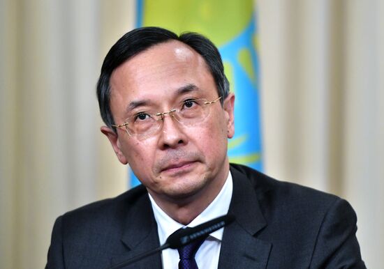 Meeting of foreign ministers of Russia and Kazakhstan, Sergei Lavrov and Kairat Abdrakhmanov