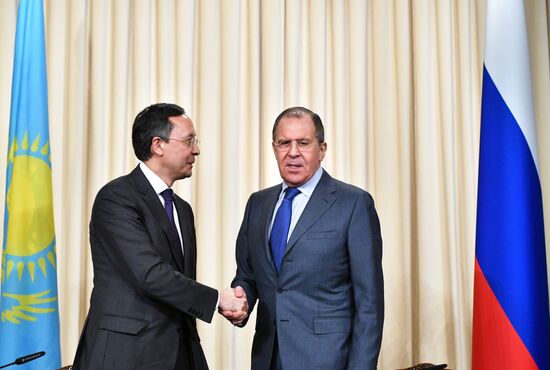 Meeting of foreign ministers of Russia and Kazakhstan, Sergei Lavrov and Kairat Abdrakhmanov