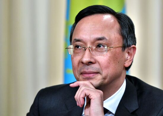 Meeting of foreign ministers of Russia and Kazakhstan, Sergei Lavrov and Kairat Abdrakhmanov