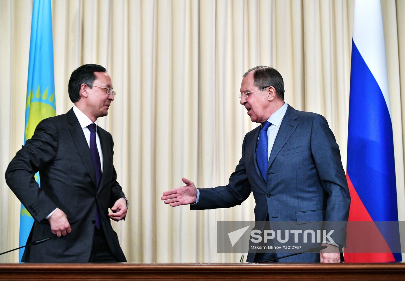 Meeting of foreign ministers of Russia and Kazakhstan, Sergei Lavrov and Kairat Abdrakhmanov