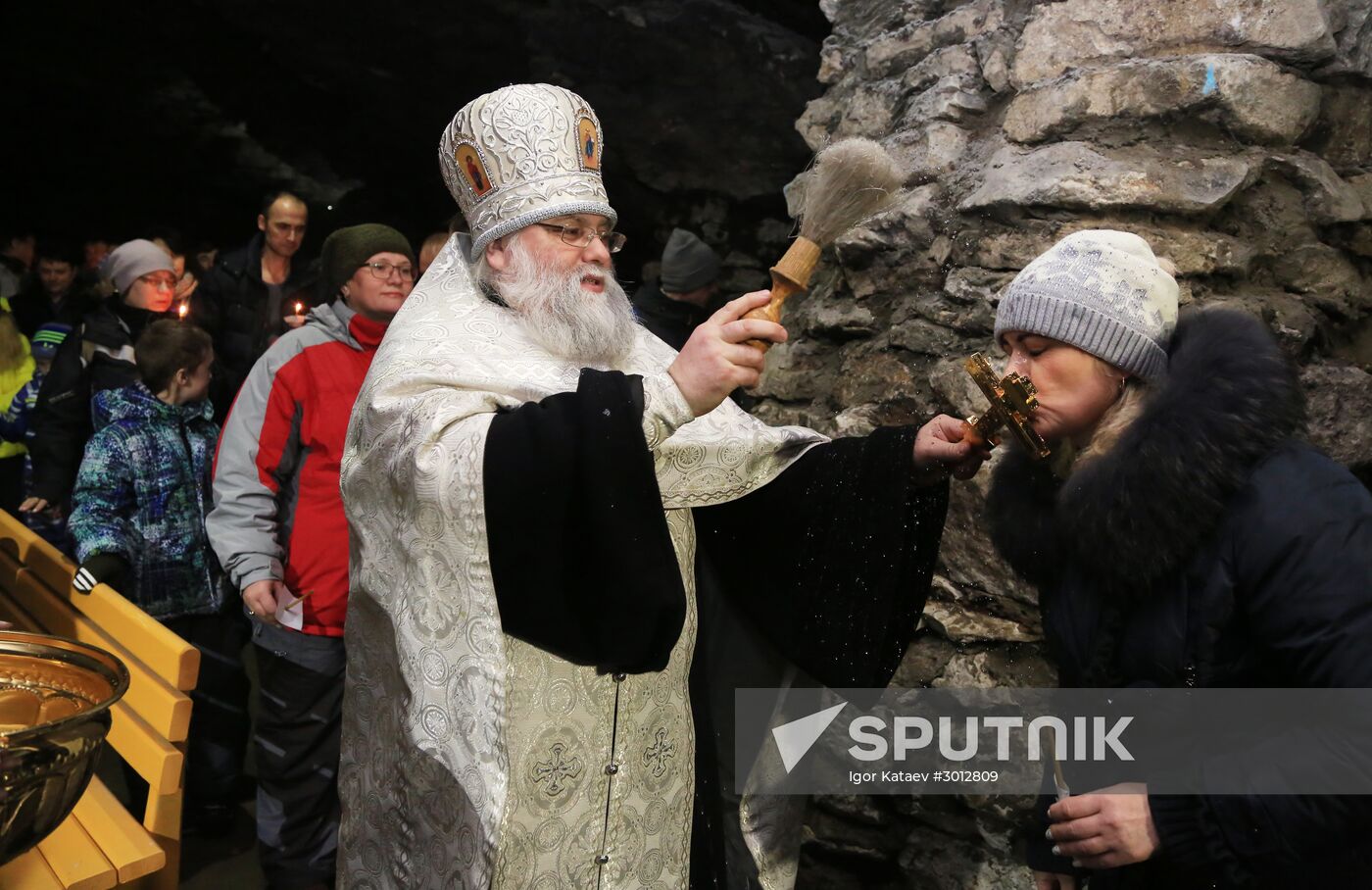 Epiphany Day in Kungur Ice Cave