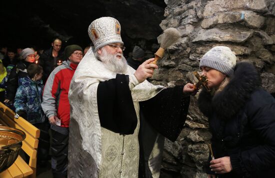 Epiphany Day in Kungur Ice Cave