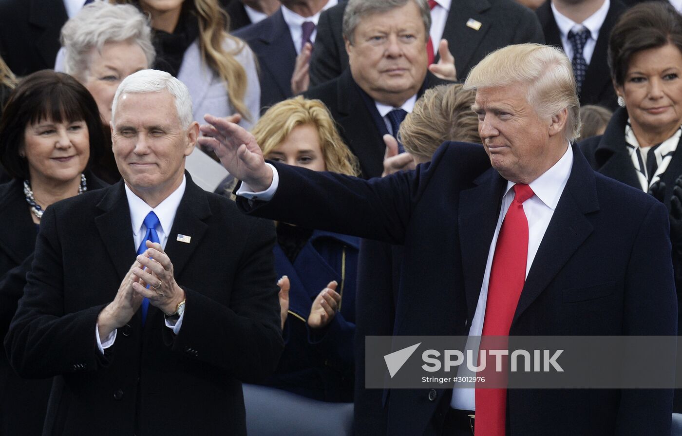 45th US President Donald Trump's Inauguration Day