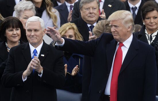 45th US President Donald Trump's Inauguration Day
