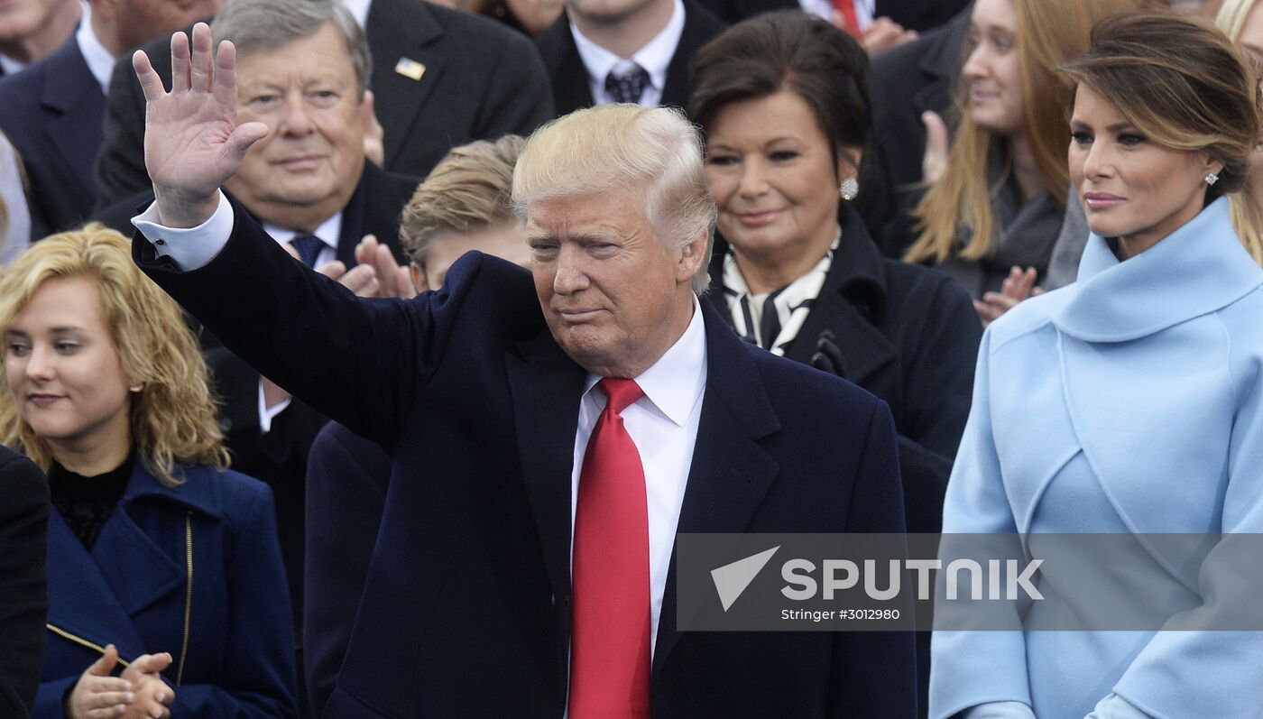 45th US President Donald Trump's Inauguration Day