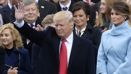 45th US President Donald Trump's Inauguration Day
