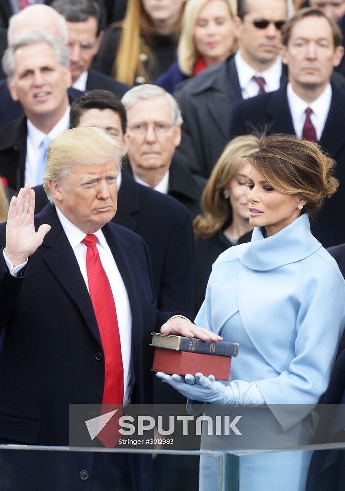 45th US President Donald Trump's Inauguration Day
