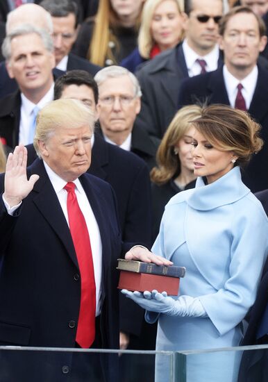 45th US President Donald Trump's Inauguration Day