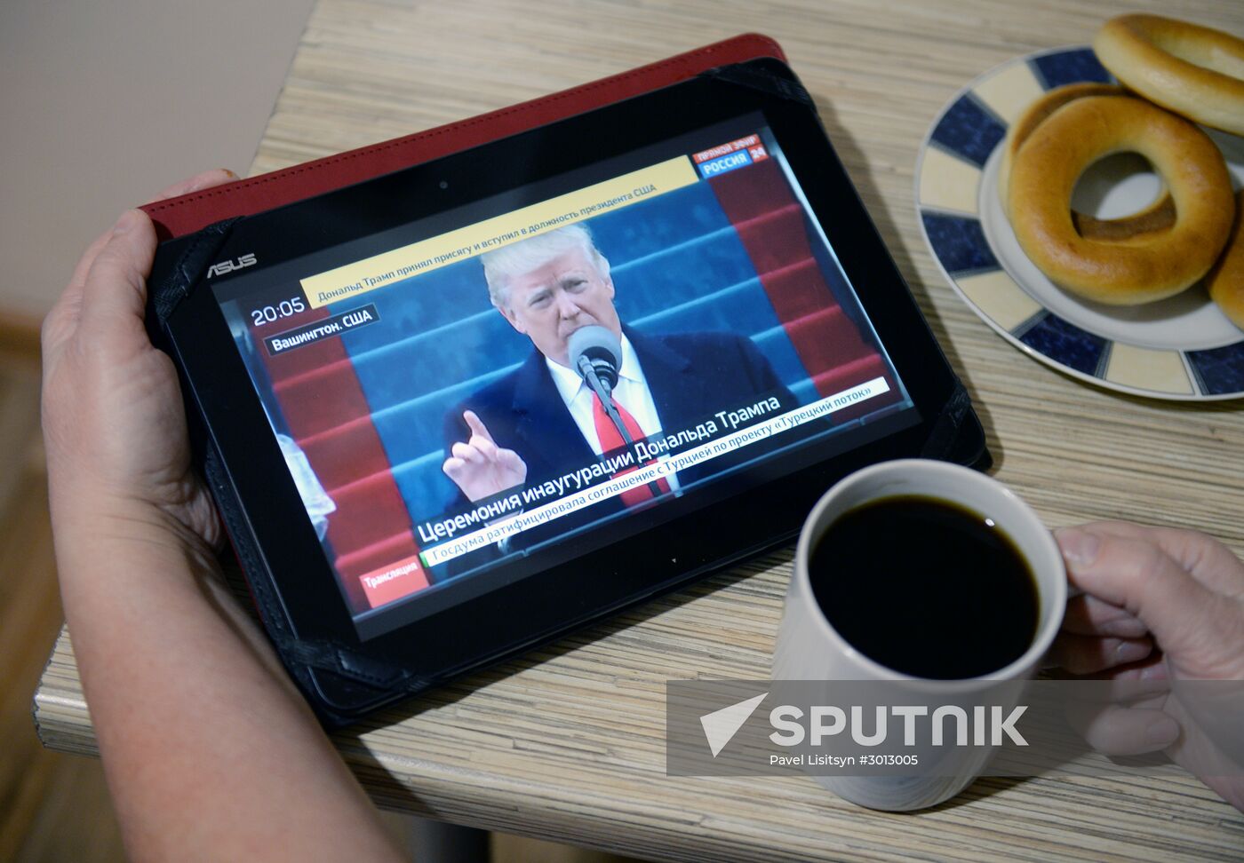US President-elect Donald Trump's Inauguration broadcast in Russia