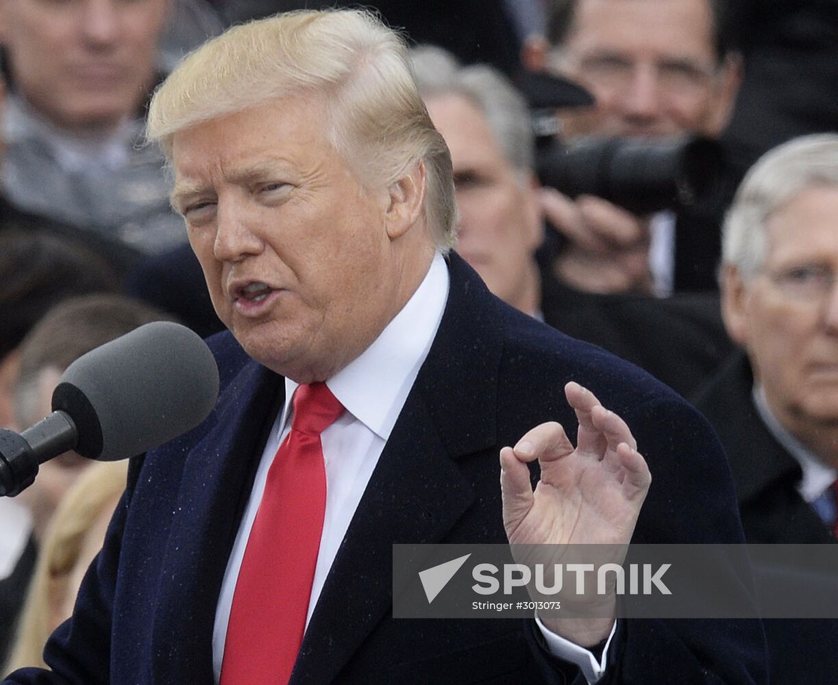 45th US President Donald Trump's Inauguration Day