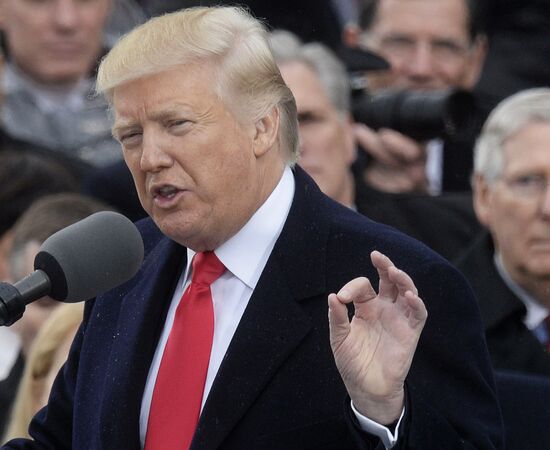 45th US President Donald Trump's Inauguration Day
