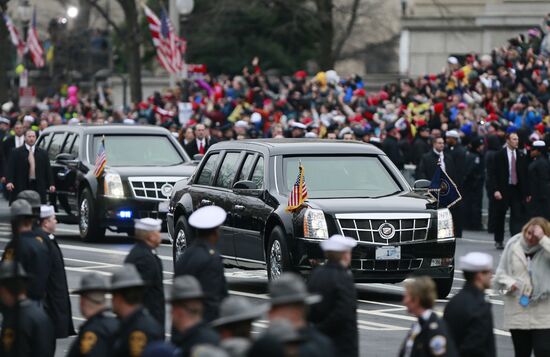 Inaugural parade in Washington D.C. on Donald Trump's Inauguration Day
