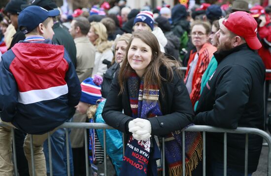 Inaugural parade in Washington D.C. on Donald Trump's Inauguration Day