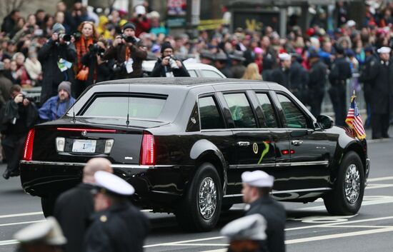 Inaugural parade in Washington D.C. on Donald Trump's Inauguration Day