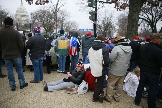 Inaugural parade in Washington D.C. on Donald Trump's Inauguration Day