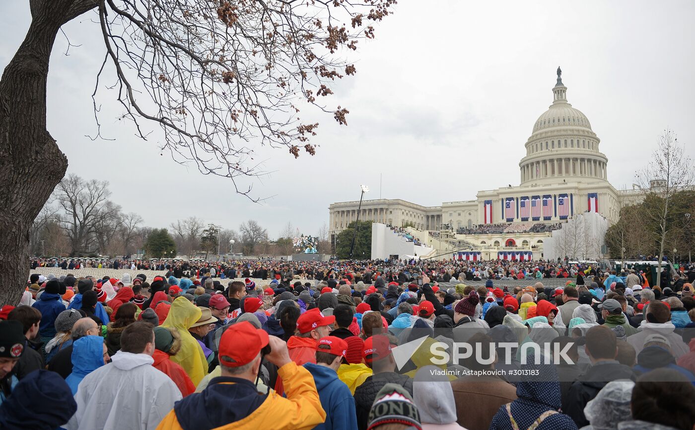 45th US President Donald Trump's Inauguration Day