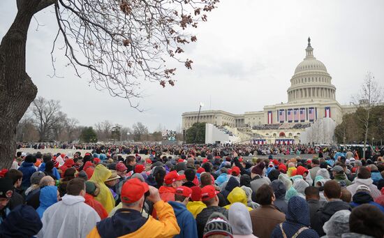 45th US President Donald Trump's Inauguration Day