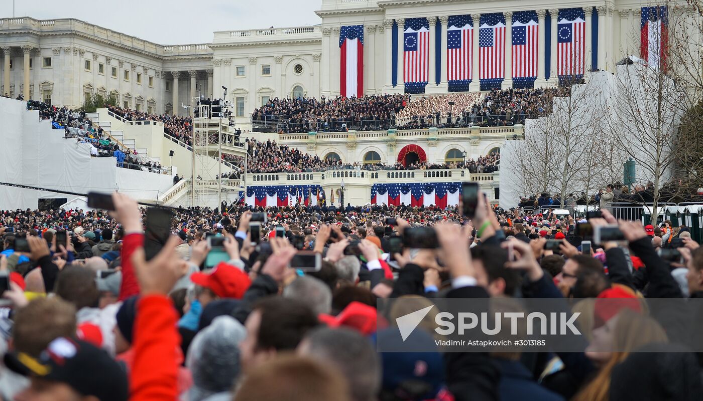 45th US President Donald Trump's Inauguration Day