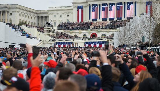 45th US President Donald Trump's Inauguration Day