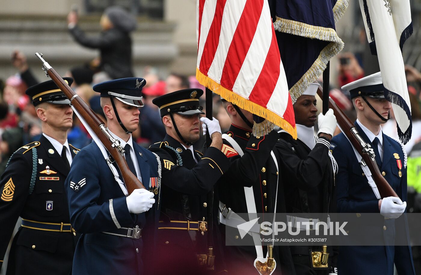 Inaugural parade in Washington D.C. on Donald Trump's Inauguration Day