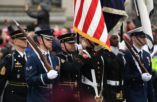 Inaugural parade in Washington D.C. on Donald Trump's Inauguration Day