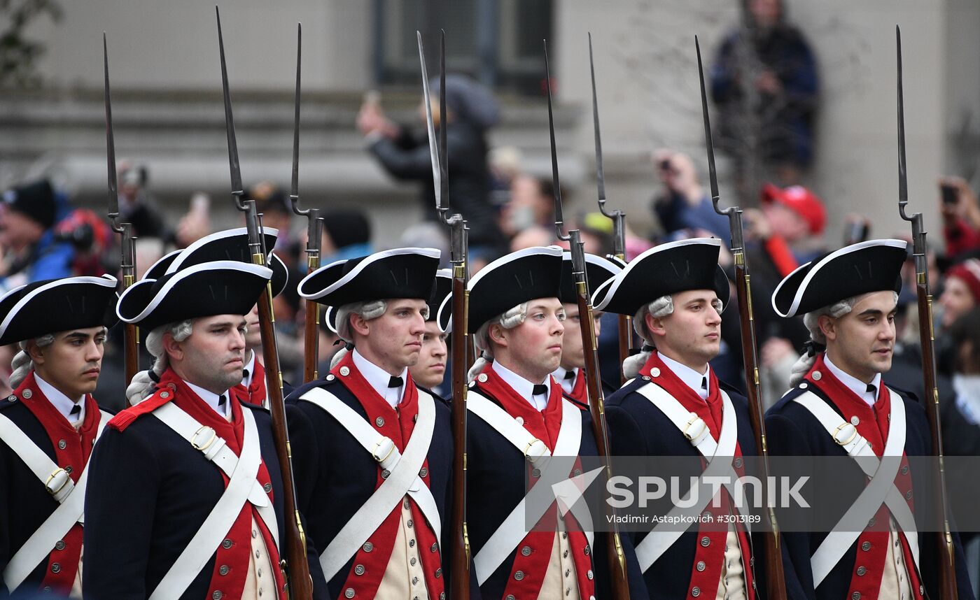 Inaugural parade in Washington D.C. on Donald Trump's Inauguration Day