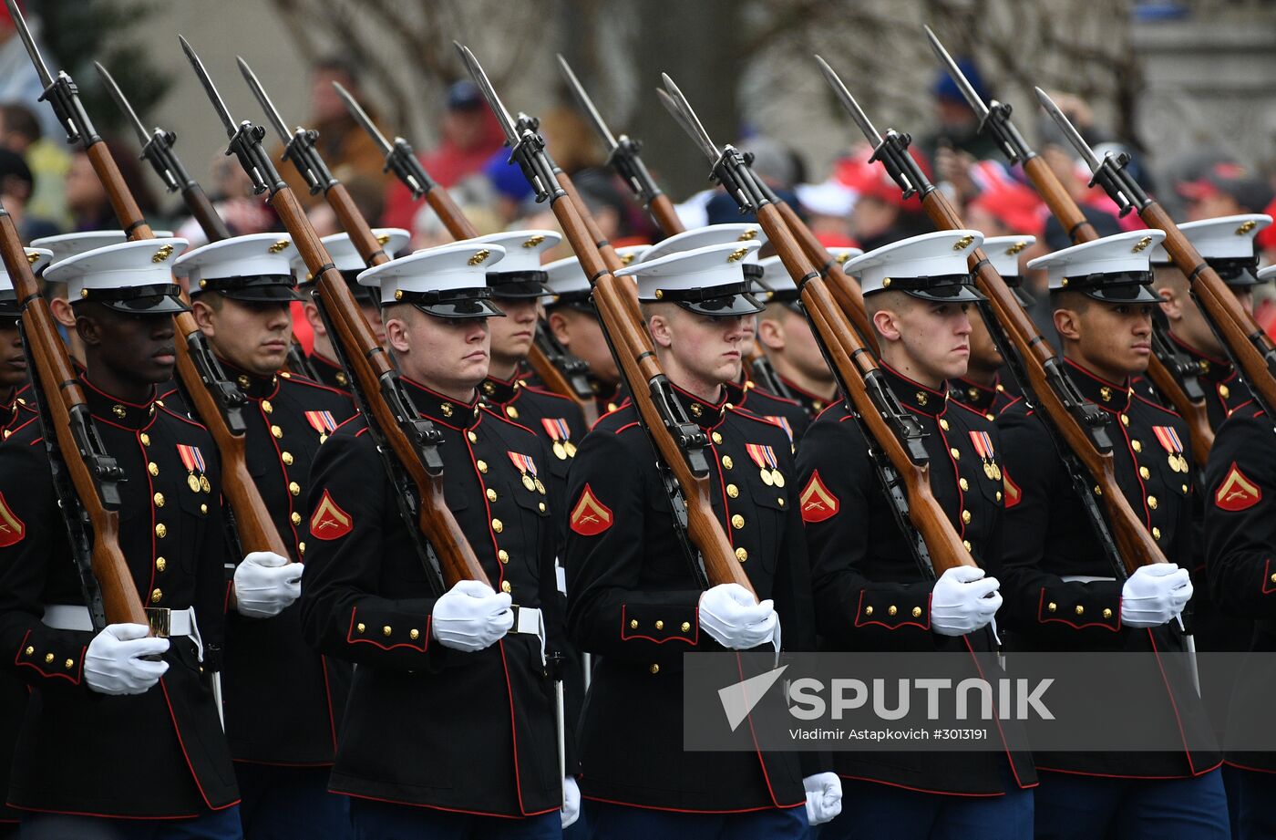 Inaugural parade in Washington D.C. on Donald Trump's Inauguration Day