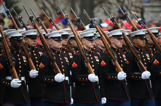 Inaugural parade in Washington D.C. on Donald Trump's Inauguration Day