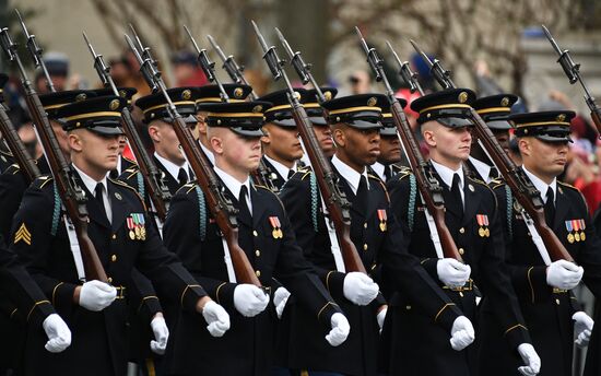 Inaugural parade in Washington D.C. on Donald Trump's Inauguration Day