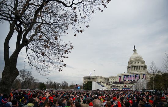 45th US President Donald Trump's Inauguration Day