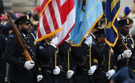 Inaugural parade in Washington D.C. on Donald Trump's Inauguration Day