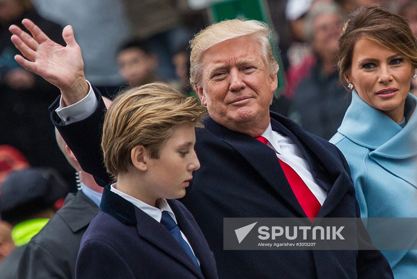 Inaugural parade in Washington D.C. on Donald Trump's Inauguration Day
