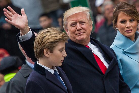 Inaugural parade in Washington D.C. on Donald Trump's Inauguration Day