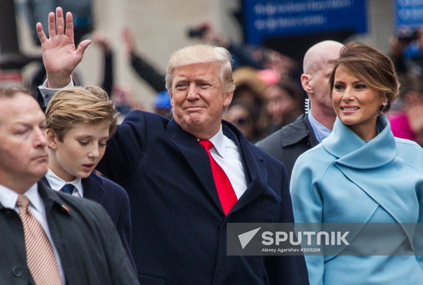 Inaugural parade in Washington D.C. on Donald Trump's Inauguration Day