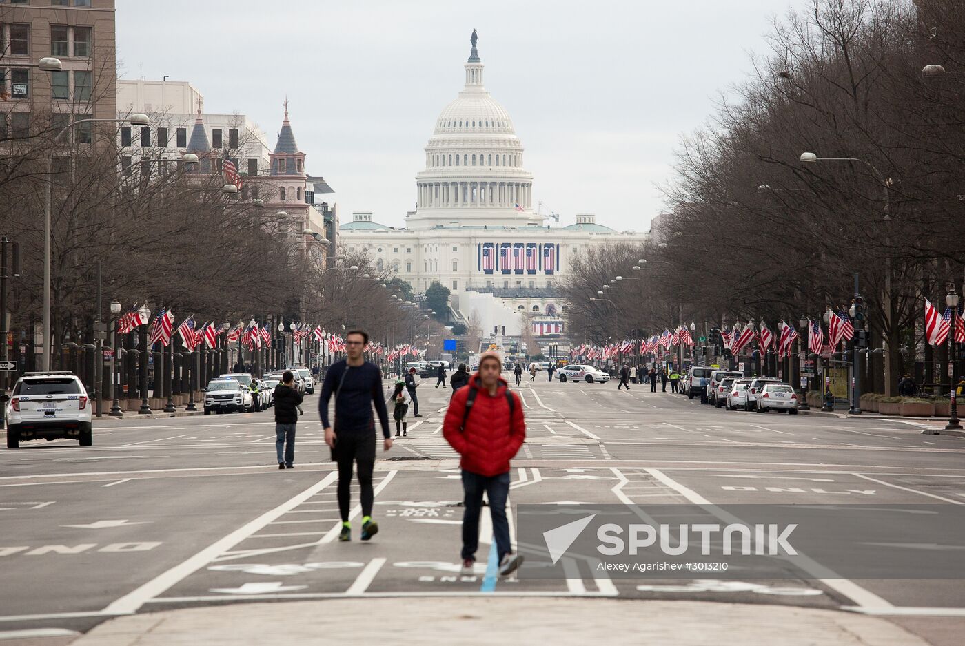 Inaugural parade in Washington D.C. on Donald Trump's Inauguration Day