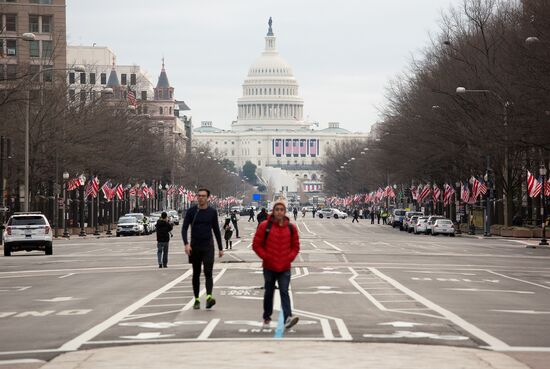 Inaugural parade in Washington D.C. on Donald Trump's Inauguration Day
