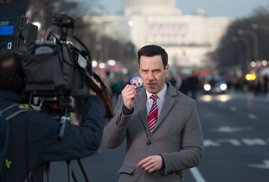 Inaugural parade in Washington D.C. on Donald Trump's Inauguration Day
