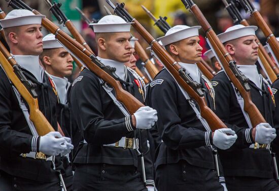 Inaugural parade in Washington D.C. on Donald Trump's Inauguration Day